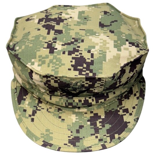 US Navy Working Type III Hat Cap Fitted 7 1/2 Digital Camouflage Camo Military - Picture 1 of 7